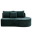 Canapé modulaire courbé avec coussins-65629082