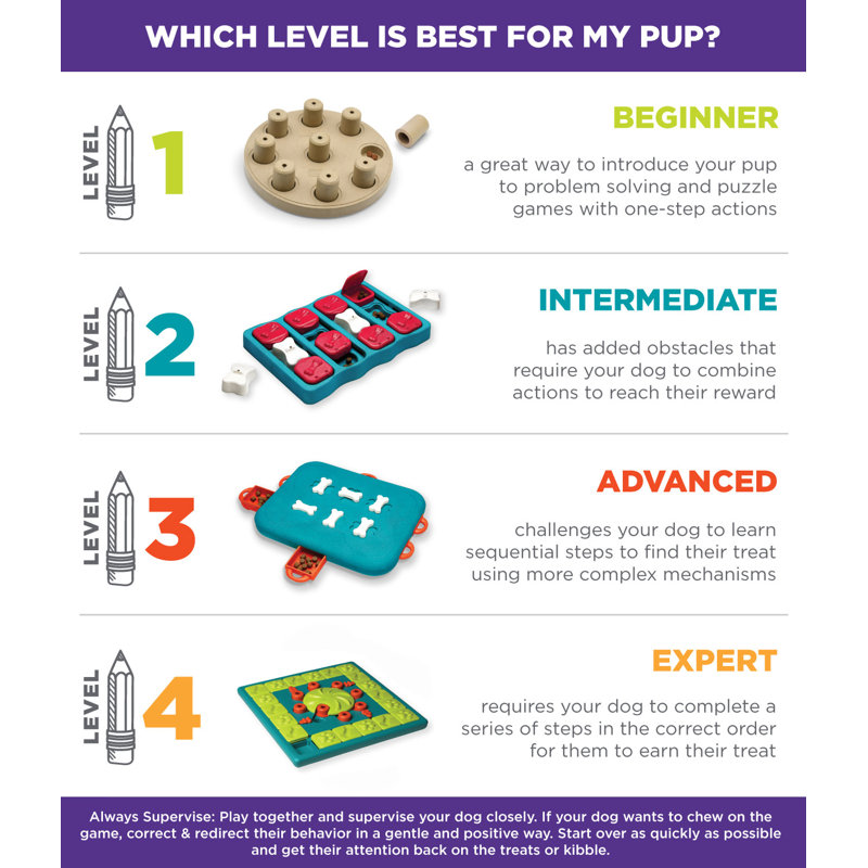 Blue Composite Interactive Dog Treat Puzzle Dispenser