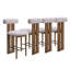 Tabourets de bar rembourrés en bois d'hévéa Renee-131642395-131642396