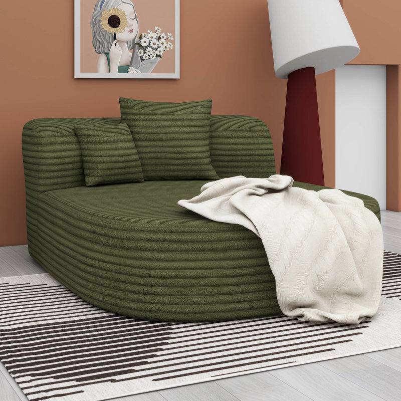 Canapé-lit Modern Modern - Canapé désossé avec coussins de soutien, Vert
