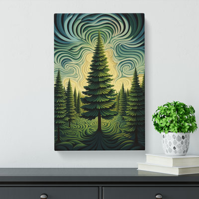 Pine Tree Op - No Frame Print