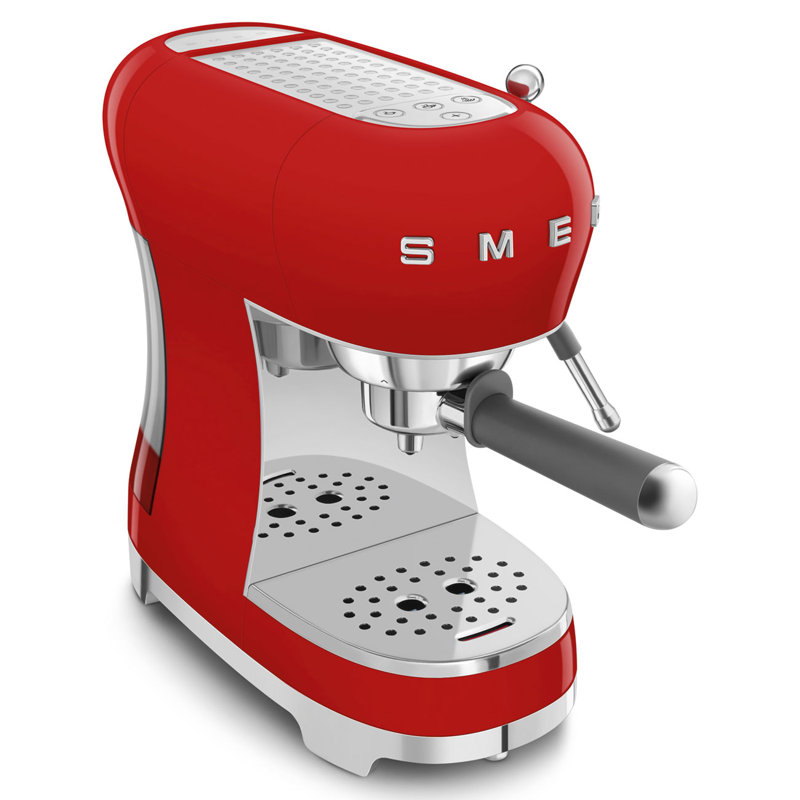 SMEG Manual Espresso Machine, Red