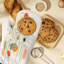 Line Petals Oven Mitt Cotton Twill