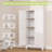 GEITIN 61"H Metal Kitchen Storage Cabinet Pantry Storage Cabinets With 2 Door And 3 Adjustable Shelves-814540569