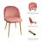 Modern Dining Chair Velvet Chairs, Dining Table Chairs Upholstered Chairs with Backrest Wooden Style Metal Legs for Dining Room, Living Room, Restaurant Cafe-97838302