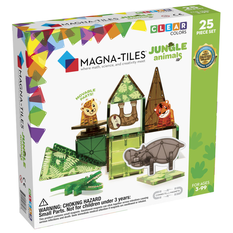 Ensemble de 25 animaux Magna-Tiles Jungle
