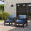 Ensemble de 2 chaises de patio en aluminium avec coussin (ensemble de 2)-106035418-106035416