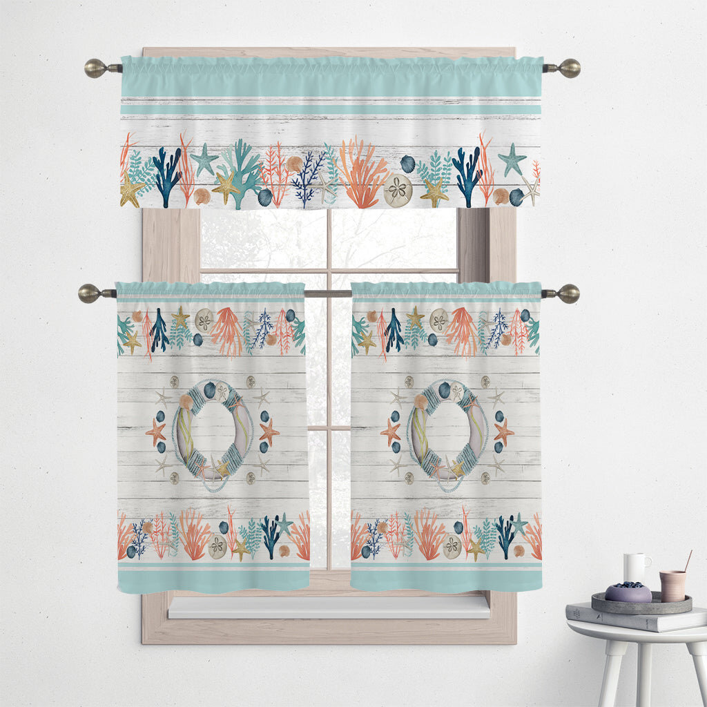 LauralHome Tailored 28'' W Kitchen Curtain in | Wayfair