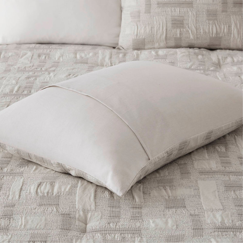 Ensemble d'édredon 3 pièces en jacquard de coton
