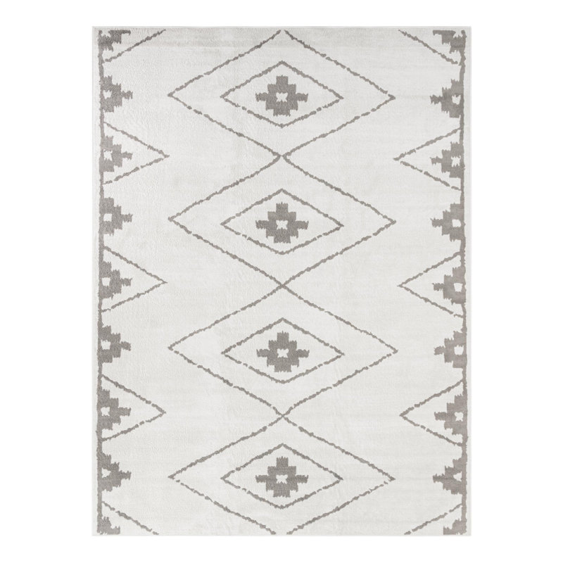 Latitude Run® Vefsna Nikolis Rug Ivory, Rectangle 9' x 12'