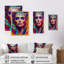 «Dynamic Feather Woman Portrait II», impression sur toile-1800523273-1800523274