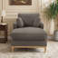 Chaise longue en tissu velours Searle Pierre-130033868