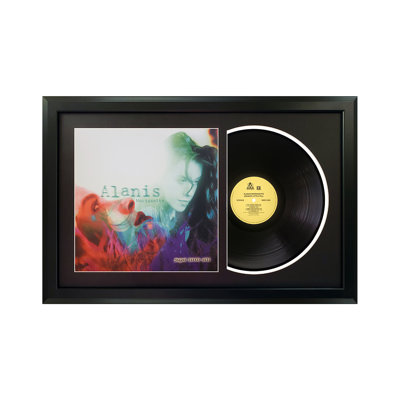 Alanis Morissette «Jagged Little Pill», disque encadré avec passe-partout noir