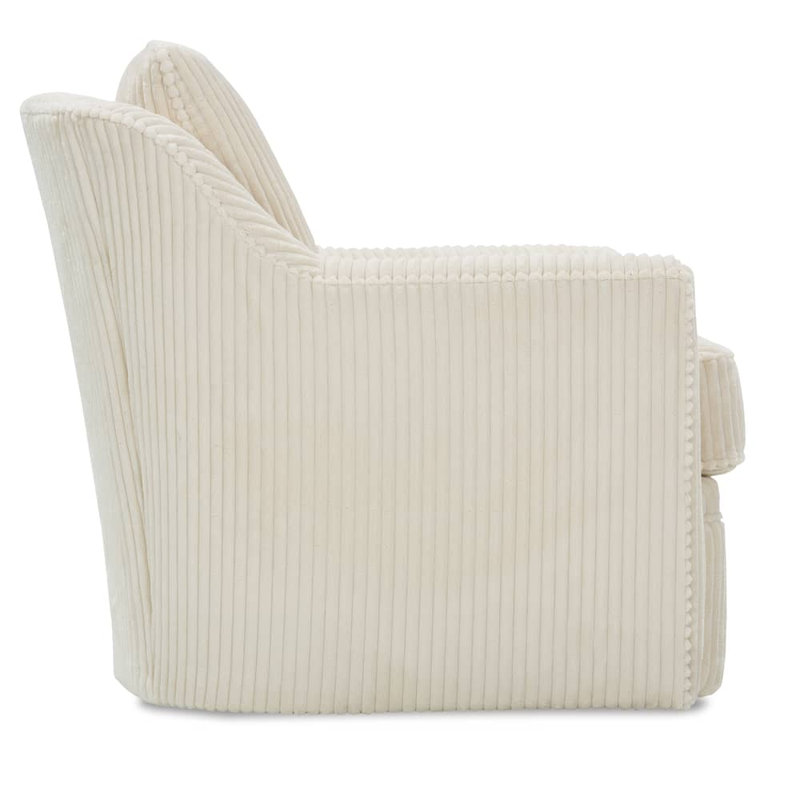 Hollins Swivel Chair, Natural Corduroy 