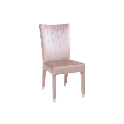 Berkow Velvet Parsons Chair in Pink -  Everly Quinn, 79ED1A0291984BF3ABA12EFA8F675AB4