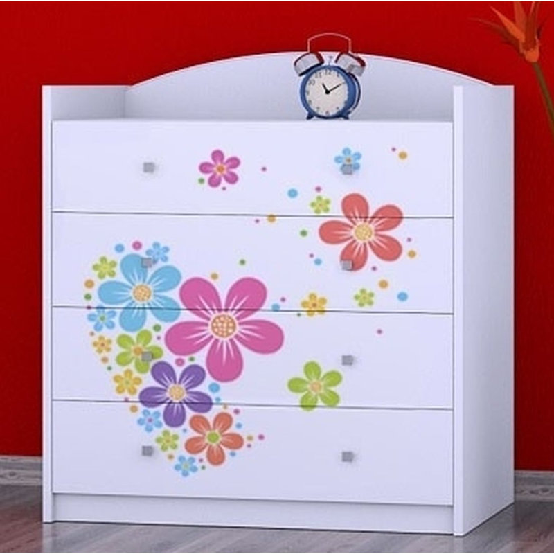 Melia Kids 4 - Drawer Chest, White