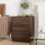 Table de chevet moderne avec 3 tiroirs Mid-Century