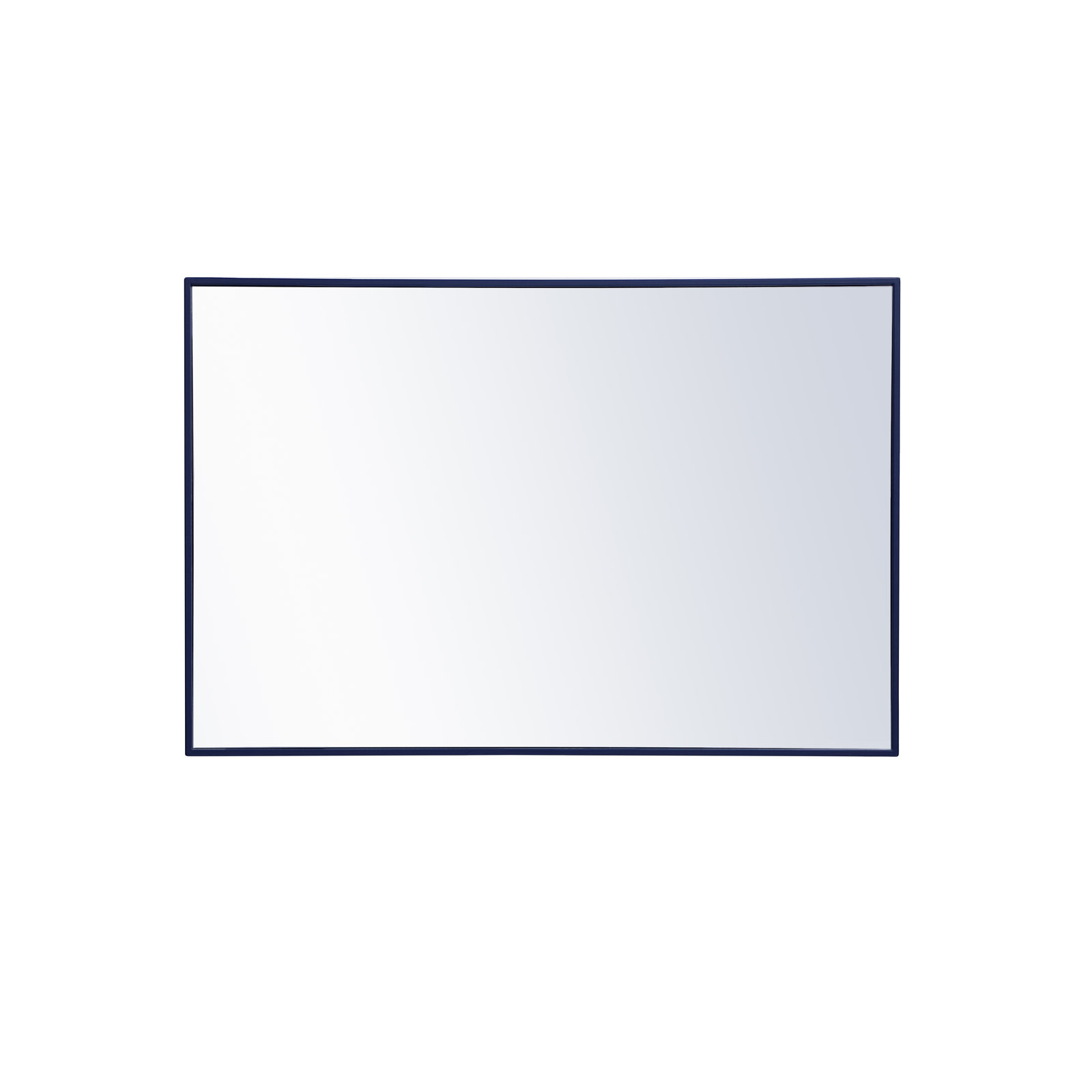 Sabine Metal Rectangle Wall Mirror, 42" x 28", Blue
