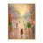 Toile avec cadre flottant or