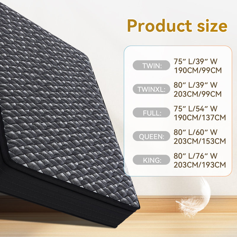 Medium Cooling Gel Meomory Foam Hybrid Mattress, Full, 10"