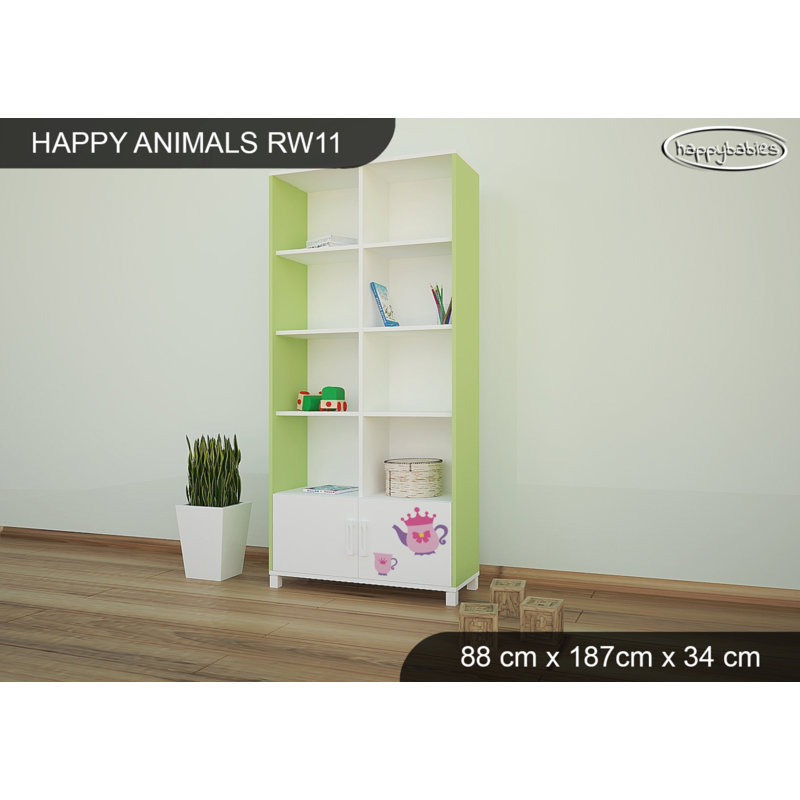 187cm H X 88cm W Animals Kids Cube, Green
