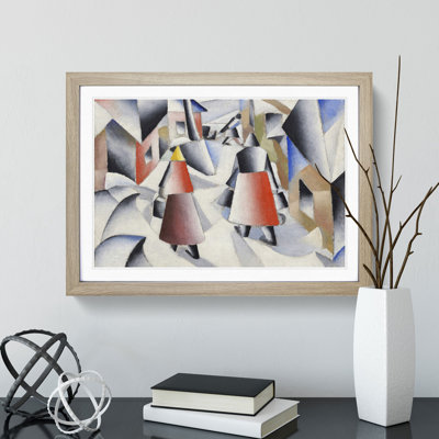 Village After Snowstorm by Kazimir Malevich - Picture Frame Painting