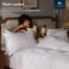 Oreiller en duvet d'oie blanche de la côte Pacifique, enveloppe en coton de la collection Luxury Hotel.-134779166-136331343