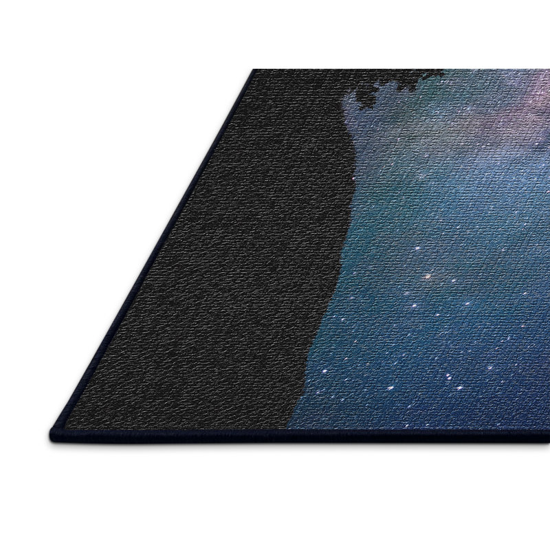 Tapis bleu avec espace 20, Rectangle 3 pi x 5 pi