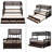 Giustino Twin Over Full Bunk Bed with Built-In Ladder , Trundle Bed Included-524679256