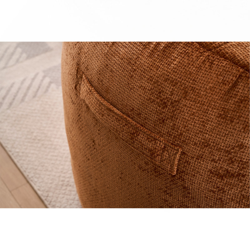 Fauteuil à billes en mousse de chenille ultra-doux pour adultes et adolescents, pour l'intérieur et l'extérieur avec rembourrage en mousse à mémoire de forme moelleuse.