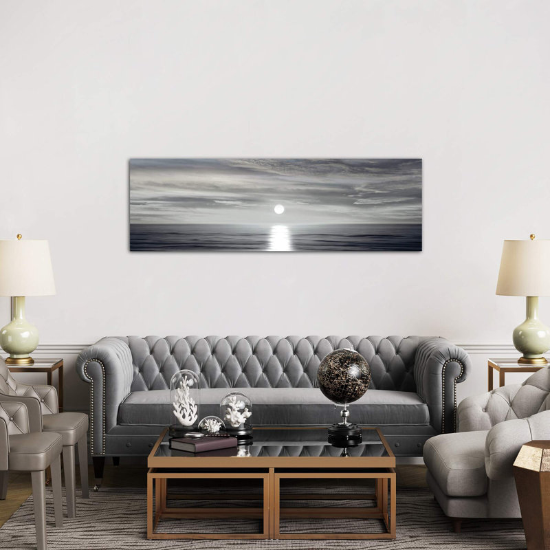 Sunlit Horizon I by Maggie Olsen - Wrapped Canvas Panoramic Print, 30.48 cm H x 91.44 cm W x 1.91 cm D