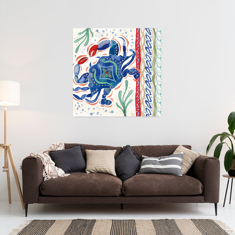 Art nautique de crabe Nautical Vibes IV, H 36 po x l 36 po
