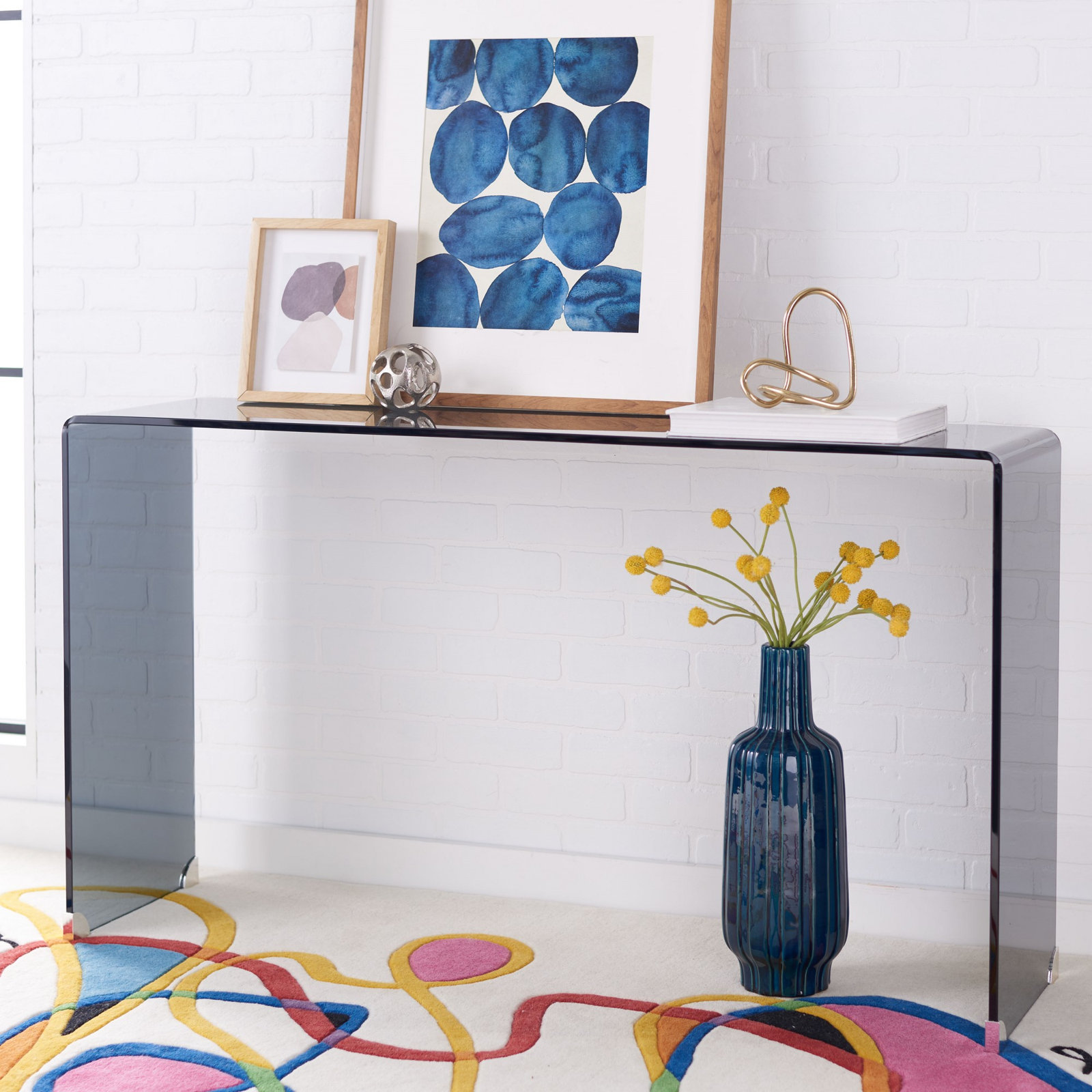 Amber-Lee 53'' Console Table, Gray