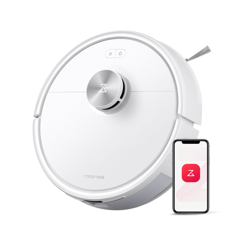 Roborock Q7 M5 Robot Vacuum and Mop, Dual Anti-Tangle System, 10,000 Pa Suction Vacuum Cleaner, LiDAR Navigation, White