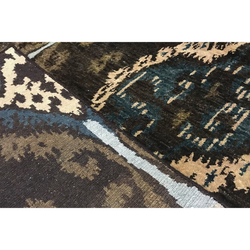 Himalayan Abstract Area Rug in Brown