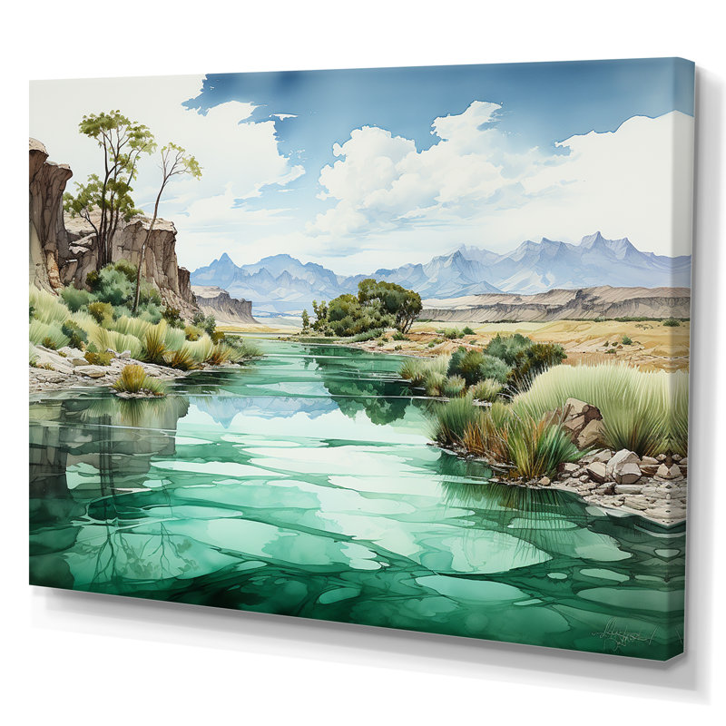 Glacier du minimalisme en Alaska, H 34 po x l 44 po x P 1,5 po, Toile tendue