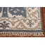 Tapis de couloir bleu Oushak 3x12