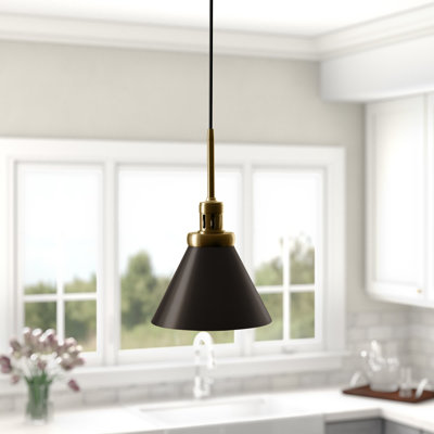 Luminaire suspendu conique à 1 lumière Zeno