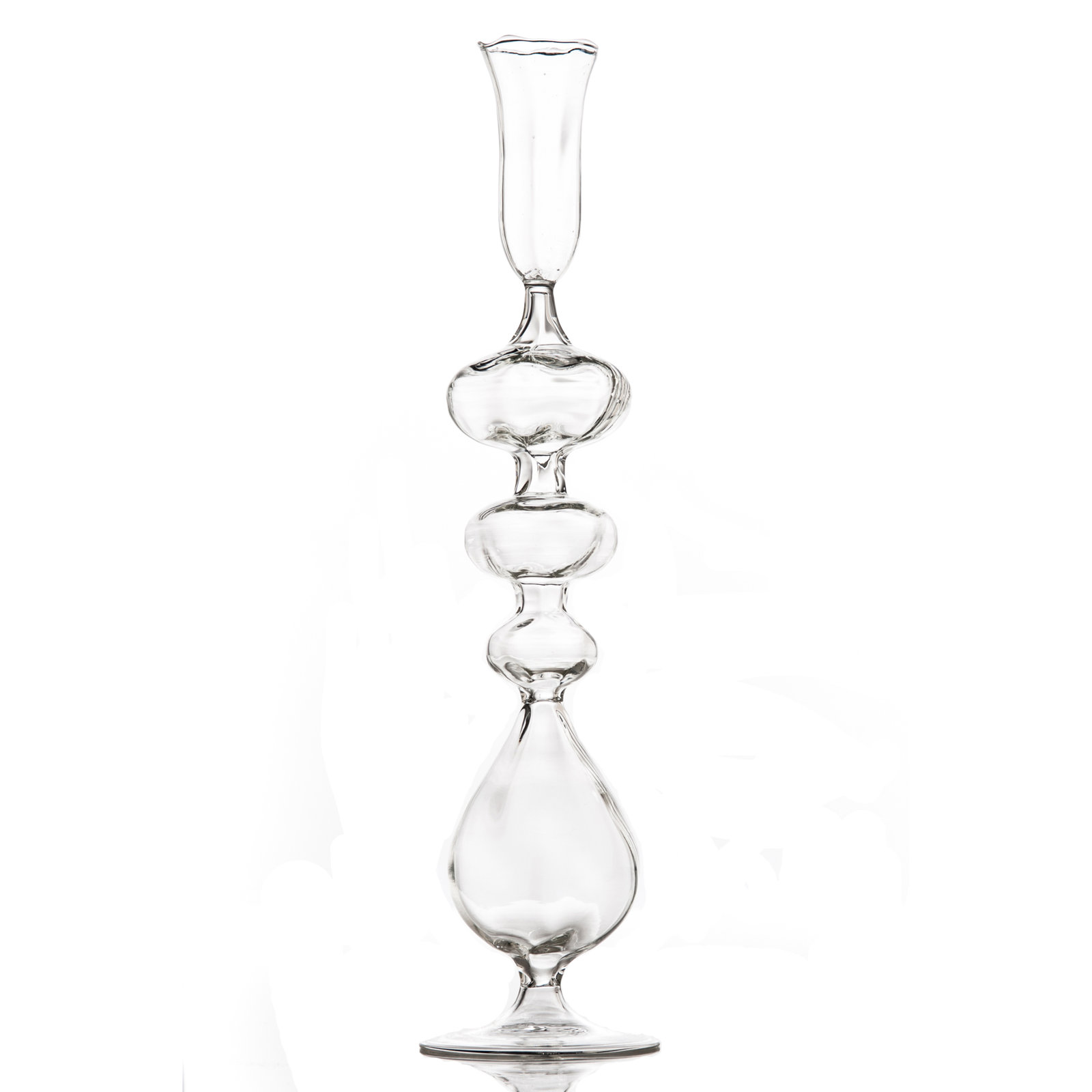 Alexandra 15.5'' H Glass Tabletop Candlestick