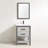 25 " W Freestanding Standard Free Standing Single Double Single Vanity Bathroom Vanity With Resin Top-385169773