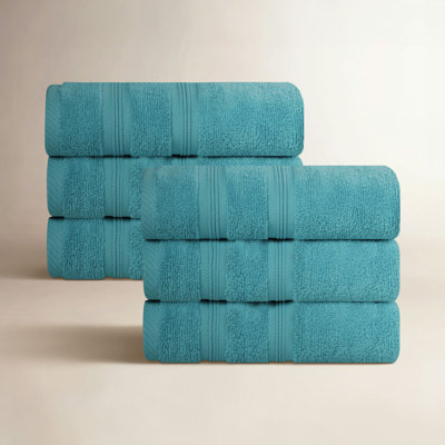 6-Piece Zero-Twist Quick-Dry Cotton Towel Set