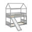 Twin Over Twin Bunk Bed With Slide, House Bed With Slide