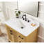 Meuble-lavabo de 36 pouces en bois massif avec pré-assemblage US Power - chêne naturel-443338122