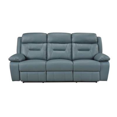 Canapé inclinable électrique, bleu-gris