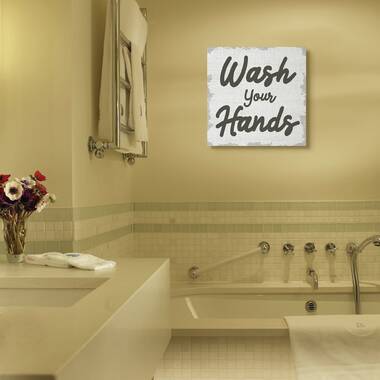 Bathroom Wall Vinyl Wall Art Sticker Decal - Wash Your Hands Use