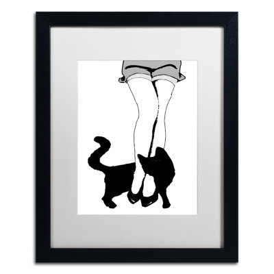 Jadaya «Black Cat», impression encadrée
