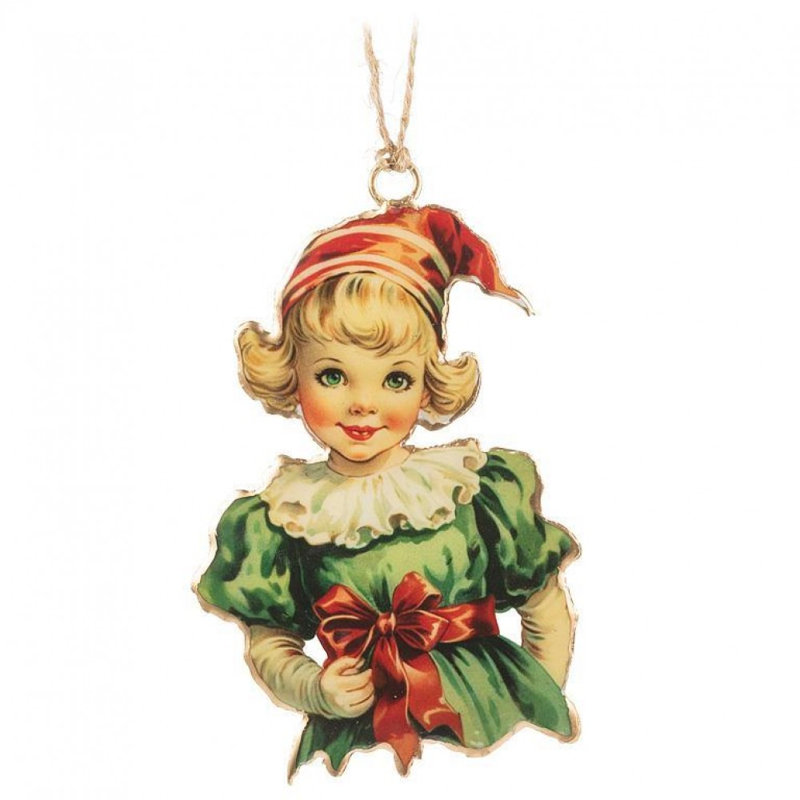Ornement de fille de Noël