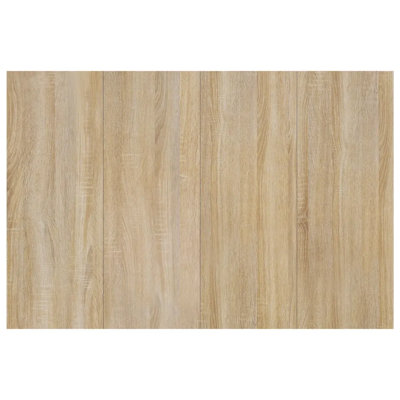 vidaXL Bed Headboard Engineered wood Double Decorative Inlays