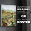Vue du vignoble - impression sur toile seulement - NON-CADRE
