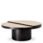Coffee Table Excelsior Bronze Finish Travertine - Top